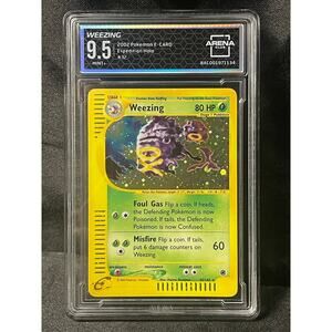 2002 Weezing #32 Pokémon Expedition Holo Rare ArenaClub Graded MINT+ 9.5